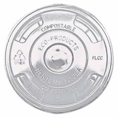 ECO PRODUCTS - GreenStripe Renewable & Compost Cold Cup Flat Lids, F/9-24 oz, 100/PK, 10 PK/CT - Americas Industrial Supply