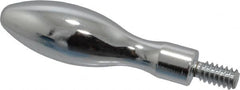 Gibraltar - 10-24 Threaded Stem, Fixed Handwheel & Machine Handle - Carbon Steel Bulb Shape Handle, 3/8" Long Carbon Steel Stem, 1-11/16" Handle Length, 2-1/16" OAL - Americas Industrial Supply