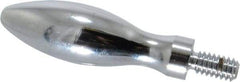 Gibraltar - 1/4-20 Threaded Stem, Fixed Handwheel & Machine Handle - Carbon Steel Bulb Shape Handle, 1/2" Long Carbon Steel Stem, 2" Handle Length, 2-1/2" OAL - Americas Industrial Supply