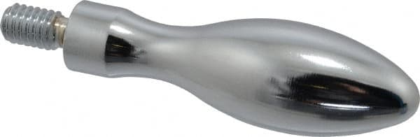 Gibraltar - 5/16-18 Threaded Stem, Fixed Handwheel & Machine Handle - Carbon Steel Bulb Shape Handle, 9/16" Long Carbon Steel Stem, 2-5/8" Handle Length, 3-3/16" OAL - Americas Industrial Supply