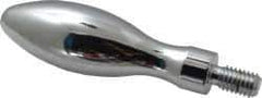 Gibraltar - 3/8-16 Threaded Stem, Fixed Handwheel & Machine Handle - Carbon Steel Bulb Shape Handle, 11/16" Long Carbon Steel Stem, 3-3/16" Handle Length, 3-7/8" OAL - Americas Industrial Supply