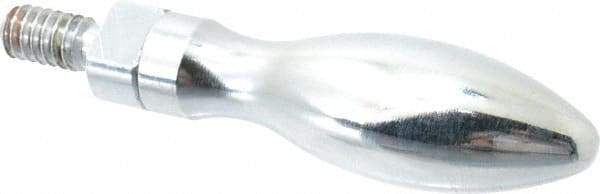 Gibraltar - 1/4-20 Threaded Stem, Revolving Handwheel & Machine Handle - Carbon Steel Bulb Shape Handle, 1/2" Long Carbon Steel Stem, 2-1/4" Handle Length, 2-3/4" OAL - Americas Industrial Supply