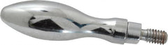 Gibraltar - 5/16-18 Threaded Stem, Revolving Handwheel & Machine Handle - Carbon Steel Bulb Shape Handle, 9/16" Long Carbon Steel Stem, 2-13/16" Handle Length, 3-3/8" OAL - Americas Industrial Supply