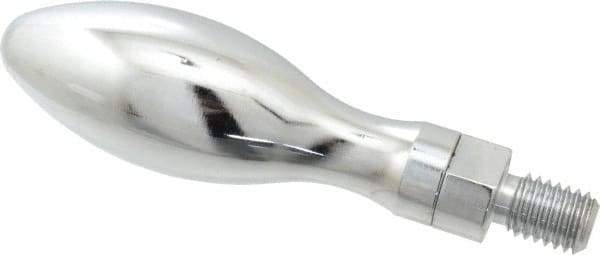 Gibraltar - 1/2-13 Threaded Stem, Revolving Handwheel & Machine Handle - Carbon Steel Bulb Shape Handle, 13/16" Long Carbon Steel Stem, 4" Handle Length, 4-13/16" OAL - Americas Industrial Supply