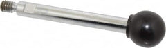Gibraltar - 1/4-20 Stem, 3/4" Knob Diam, 5/16" Shaft Diam, Gear Lever Arm with Ball Knob - 3/8" Thread Length, 3.1" Handle Length, Steel Shaft, Phenolic Knob - Americas Industrial Supply