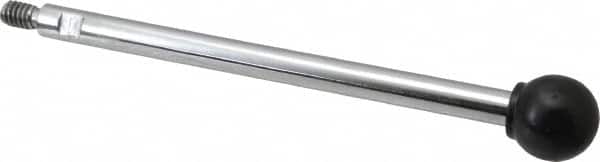 Gibraltar - 1/4-20 Stem, 3/4" Knob Diam, 0.31" Shaft Diam, Gear Lever Arm with Ball Knob - 3/8" Thread Length, 5.2" Handle Length, Steel Shaft, Phenolic Knob - Americas Industrial Supply