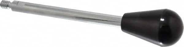 Gibraltar - 1/4-20 Stem, 1" Knob Diam, 0.31" Shaft Diam, Gear Lever Arm with Oval Knob - 3/8" Thread Length, 4.9" Handle Length, Steel Shaft, Phenolic Knob - Americas Industrial Supply