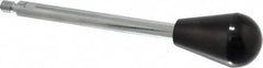 Gibraltar - 1/4-20 Stem, 1" Knob Diam, 0.31" Shaft Diam, Gear Lever Arm with Oval Knob - 3/8" Thread Length, 4.9" Handle Length, Steel Shaft, Phenolic Knob - Americas Industrial Supply