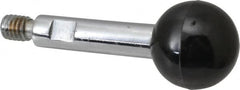 Gibraltar - 5/16-18 Stem, 1" Knob Diam, 0.39" Shaft Diam, Gear Lever Arm with Ball Knob - 7/16" Thread Length, 2.4" Handle Length, Steel Shaft, Phenolic Knob - Americas Industrial Supply