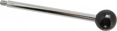 Gibraltar - 3/8-16 Stem, 1-3/8" Knob Diam, 0.47" Shaft Diam, Gear Lever Arm with Ball Knob - 1/2" Thread Length, 7.1" Handle Length, Steel Shaft, Phenolic Knob - Americas Industrial Supply
