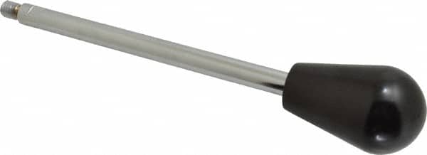 Gibraltar - 3/8-16 Stem, 1-5/8" Knob Diam, 0.47" Shaft Diam, Gear Lever Arm with Oval Knob - 1/2" Thread Length, 8-1/2" Handle Length, Steel Shaft, Phenolic Knob - Americas Industrial Supply