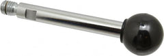 Gibraltar - 1/2-13 Stem, 1-3/8" Knob Diam, 9/16" Shaft Diam, Gear Lever Arm with Ball Knob - 5/8" Thread Length, 5" Handle Length, Steel Shaft, Phenolic Knob - Americas Industrial Supply