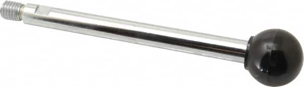 Gibraltar - 1/2-13 Stem, 1-3/8" Knob Diam, 0.55" Shaft Diam, Gear Lever Arm with Ball Knob - 5/8" Thread Length, 7" Handle Length, Steel Shaft, Phenolic Knob - Americas Industrial Supply