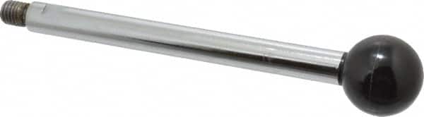 Gibraltar - 1/2-13 Stem, 1-1/2" Knob Diam, 5/8" Shaft Diam, Gear Lever Arm with Ball Knob - 5/8" Thread Length, 7.9" Handle Length, Steel Shaft, Phenolic Knob - Americas Industrial Supply