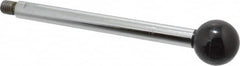 Gibraltar - 1/2-13 Stem, 1-1/2" Knob Diam, 5/8" Shaft Diam, Gear Lever Arm with Ball Knob - 5/8" Thread Length, 7.9" Handle Length, Steel Shaft, Phenolic Knob - Americas Industrial Supply