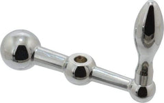 Gibraltar - 11/16" Hub Diam x 11/16" Hub Height Solid Crank Handle - 3/8" Reamed Bore, 1-1/4" Knob Diam, 3-1/4" High, 4" Center to Center, Steel - Americas Industrial Supply