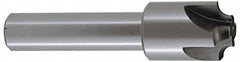 Keo - 3/8" Radius, 1-1/4" Mill Diam, 4 Flute High Speed Steel Corner Rounding End Mill - Single End, TiN Finish, 3/8" Tip Diam, 3-3/4" OAL, 7/8" Shank Diam - Americas Industrial Supply