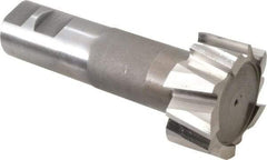 Interstate - 2-7/32" Cut Diam, 1-3/32" Cut Width, 1-9/32" Neck Diam, 1-1/4" Shank Diam, 5-3/8" OAL, M42 Cobalt T-Slot Cutter - Uncoated, 1-1/4" Bolt, Straight Teeth, 10 Teeth - Americas Industrial Supply