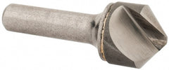 Hertel - 1" Head Diam, 1/2" Shank Diam, 1 Flute 100° Solid Carbide Countersink - Americas Industrial Supply