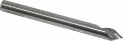 Hertel - 3/16" Head Diam, 3/16" Shank Diam, 1 Flute 60° Solid Carbide Countersink - Americas Industrial Supply