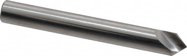 Hertel - 1/4" Head Diam, 1/4" Shank Diam, 1 Flute 82° Solid Carbide Countersink - Americas Industrial Supply