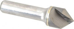 Hertel - 3/4" Head Diam, 1/2" Shank Diam, 1 Flute 82° Solid Carbide Countersink - Americas Industrial Supply