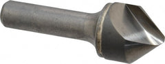 Hertel - 1" Head Diam, 1/2" Shank Diam, 1 Flute 82° Solid Carbide Countersink - Americas Industrial Supply
