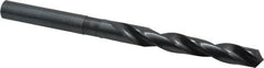 Hertel - 11/16", 118° Point, Spiral Flute, High Speed Steel Taper Length Drill Bit - Oxide Finish, 5-3/8" Flute Length, 9-1/4" OAL - Americas Industrial Supply