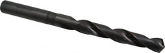 Hertel - 13/16", 118° Point, Spiral Flute, High Speed Steel Taper Length Drill Bit - Oxide Finish, 6-1/8" Flute Length, 10" OAL - Americas Industrial Supply