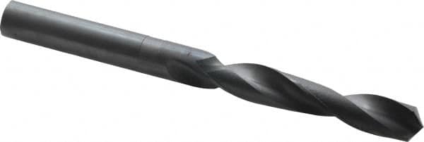 Hertel - 1", 118° Point, Spiral Flute, High Speed Steel Taper Length Drill Bit - Oxide Finish, 6-3/8" Flute Length, 11" OAL - Americas Industrial Supply