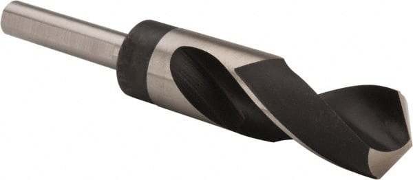 Hertel - 1-3/64" Drill, 118° Point, High Speed Steel Silver Deming & Reduced Shank Drill Bit - Americas Industrial Supply