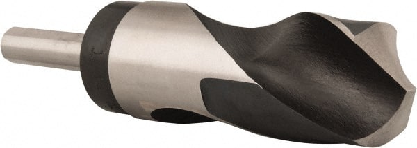 Hertel - 1-1/2" Drill, 118° Point, High Speed Steel Silver Deming & Reduced Shank Drill Bit - Americas Industrial Supply
