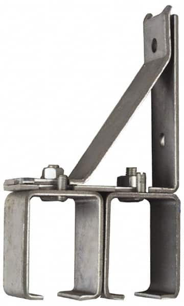 National Mfg. - 300 Lb Capacity, Galvanized, Double Splice Box Rail Bracket - 1-3/4" Long, 8-3/8" High, 4-1/2" Wide - Americas Industrial Supply