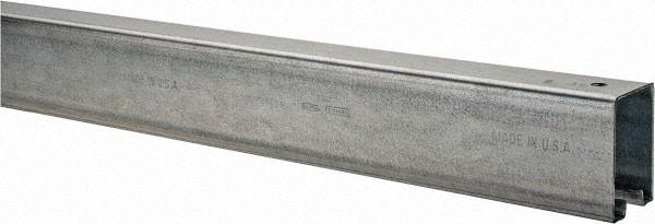 National Mfg. - 6 Ft Long, 450 Lb Capacity, Straight Boxrail - Galvanized, Series 5116 - Americas Industrial Supply