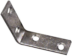 National Mfg. - 2-1/2" Long x 5/8" Wide, Steel, Corner Brace - Hot-Dipped Galvanized - Americas Industrial Supply