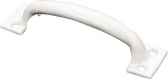 National Mfg. - 5.75" Long x 1-1/2" Wide x 1.34" High, Utility Pull - White Finish, Steel, 4.63" Center to Center - Americas Industrial Supply