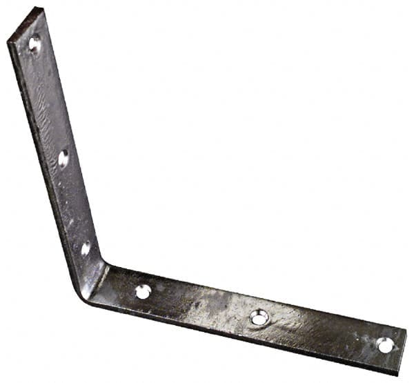 National Mfg. - 8" Long x 1-1/4" Wide, Steel, Corner Brace - Hot-Dipped Galvanized - Americas Industrial Supply