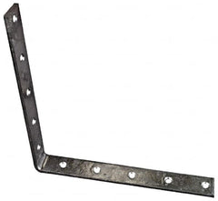 National Mfg. - 10" Long x 1-1/4" Wide, Steel, Corner Brace - Hot-Dipped Galvanized - Americas Industrial Supply