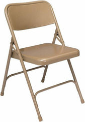 NPS - 18-1/4" Wide x 20-1/4" Deep x 29-1/2" High, Steel Standard Folding Chair - Beige - Americas Industrial Supply