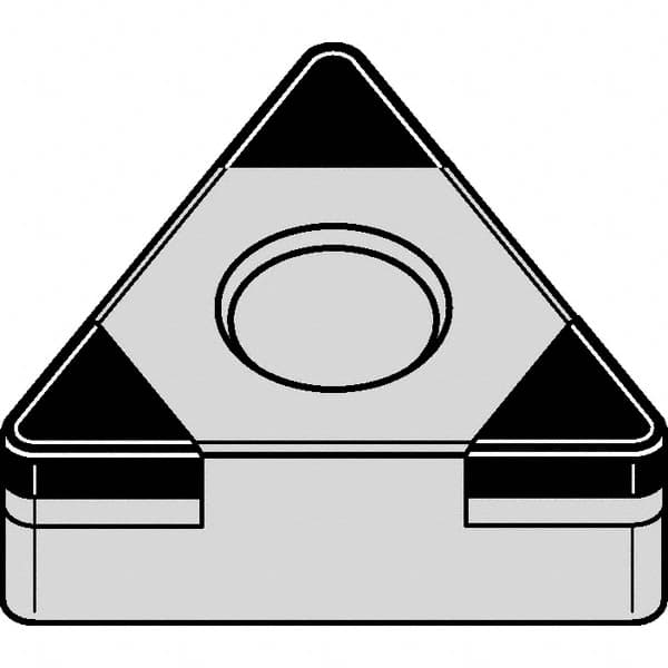 Kennametal - TNGA333 MT Grade KBH20 PCBN Turning Insert - Nano-Composite Finish, 60° Triangle, 3/8" Inscr Circle, 3/16" Thick, 3/64" Corner Radius - Americas Industrial Supply