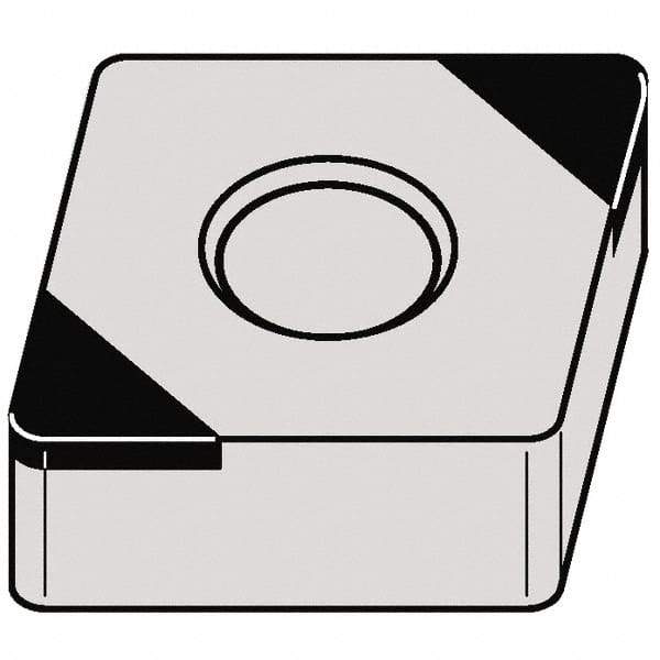 Kennametal - CNGA433 FWMT Grade KBH20 PCBN Turning Insert - Nano-Composite Finish, 80° Diamond, 1/2" Inscr Circle, 3/16" Thick, 3/64" Corner Radius - Americas Industrial Supply