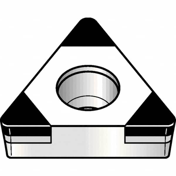 Kennametal - TCGW21.52 MT Grade KBH20 PCBN Turning Insert - Nano-Composite Finish, 60° Triangle, 1/4" Inscr Circle, 3/32" Thick, 1/32" Corner Radius - Americas Industrial Supply