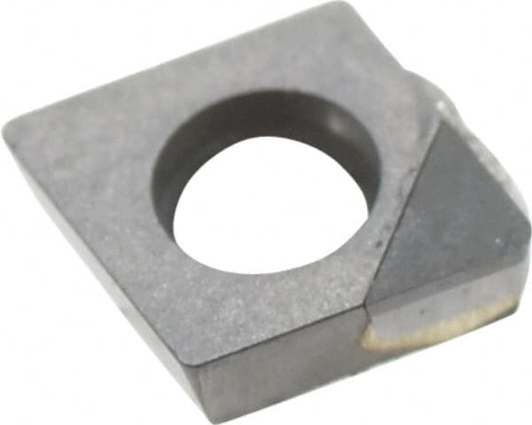 Kennametal - CPGW21.51 F Grade KD1400 Polycrystalline Diamond (PCD) Turning Insert - 80° Diamond, 1/4" Inscr Circle, 3/32" Thick, 1/64" Corner Radius - Americas Industrial Supply