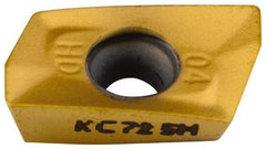Kennametal - EP1004 HD Grade KC725M Carbide Milling Insert - TiN/TiCN/TiN Finish, 0.148" Thick, 0.4mm Corner Radius - Americas Industrial Supply