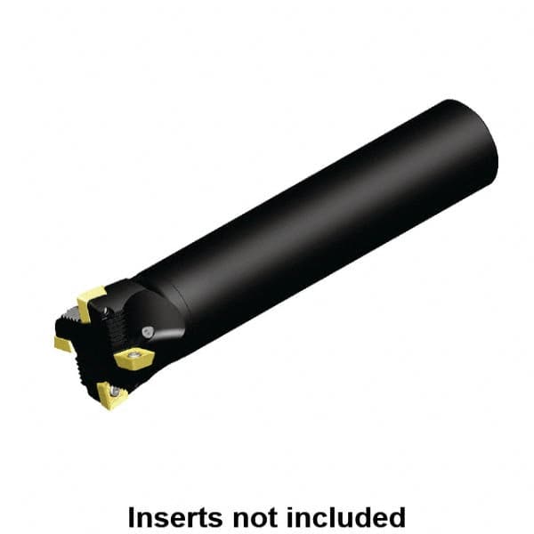 Kennametal - 1-1/4" Cut Diam, 0.433" Max Depth of Cut, 1" Shank Diam, Indexable Plunge End Mill - Straight Shank, SD.T 43.. Insert Style, KISZR Toolholder Style, Through Coolant - Americas Industrial Supply