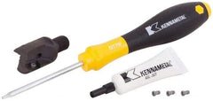 Kennametal - 3/4" Cut Diam, 1.1" OAL, Indexable Square Shoulder End Mill - M10 Modular Connection, 0° Lead Angle - Americas Industrial Supply