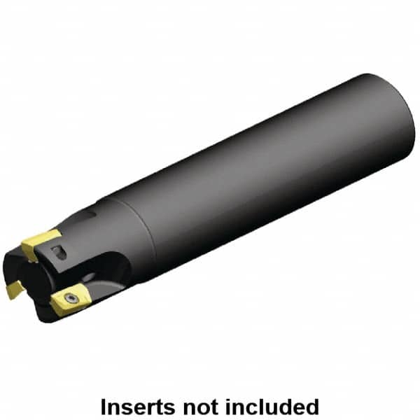 Kennametal - 25mm Cut Diam, 10mm Max Depth of Cut, 25mm Shank Diam, 120mm OAL, Indexable Square Shoulder End Mill - EC10.., EP10.. Inserts, Cylindrical Shank, 0° Lead Angle, Through Coolant - Americas Industrial Supply