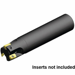 Kennametal - 1" Cut Diam, 1" Shank Diam, 7.989" OAL, Indexable Square Shoulder End Mill - Cylindrical Shank, 0° Lead Angle - Americas Industrial Supply