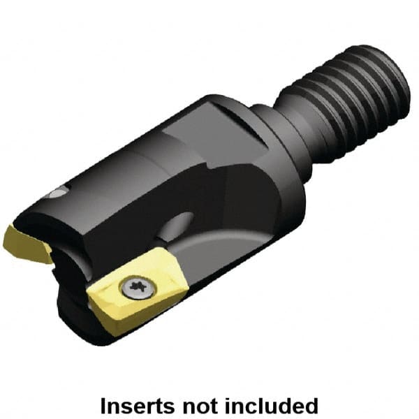 Kennametal - 25mm Cut Diam, 10mm Max Depth of Cut, 32mm OAL, Indexable Square Shoulder End Mill - EC10.., EP10.. Inserts, M12 Modular Connection, 0° Lead Angle, Through Coolant - Americas Industrial Supply