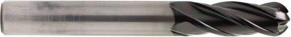 OSG - 1/4" Diam, 3/4" LOC, 4 Flute Solid Carbide Ball End Mill - Diamond Finish, Single End, 2-1/2" OAL, 1/4" Shank Diam, Spiral Flute - Americas Industrial Supply